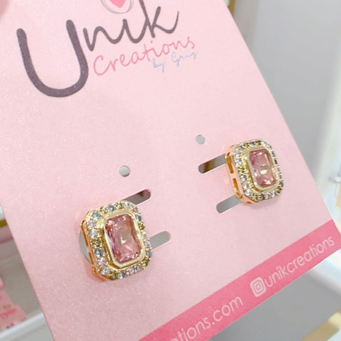 Aretes Mixto Rosa