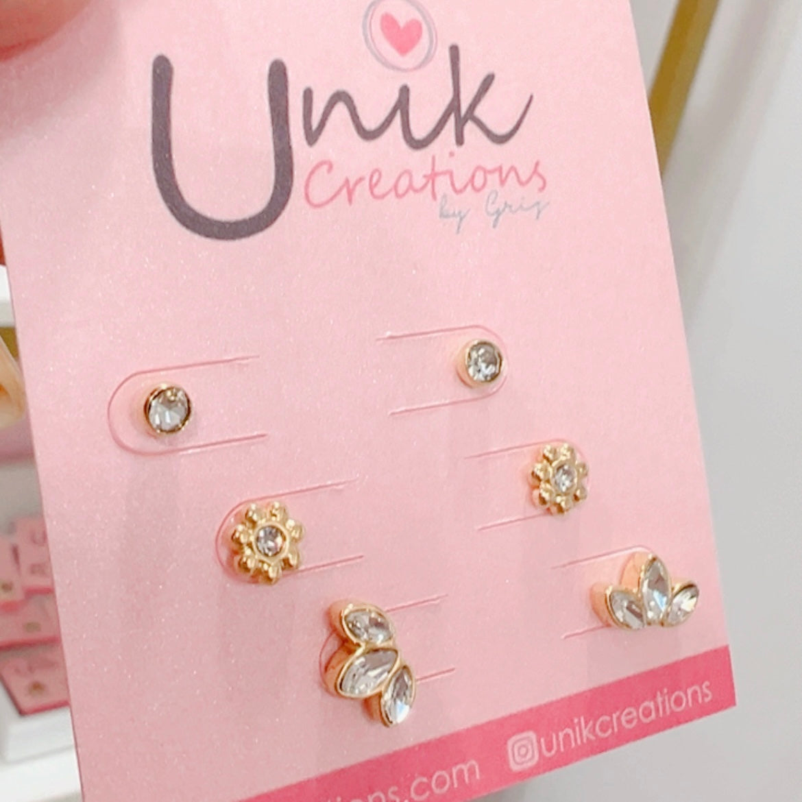 Aretes Set Brillo