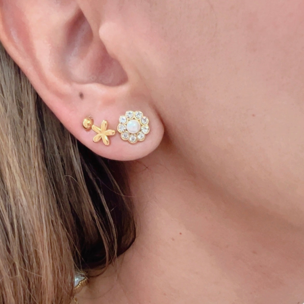 Aretes Set Flor