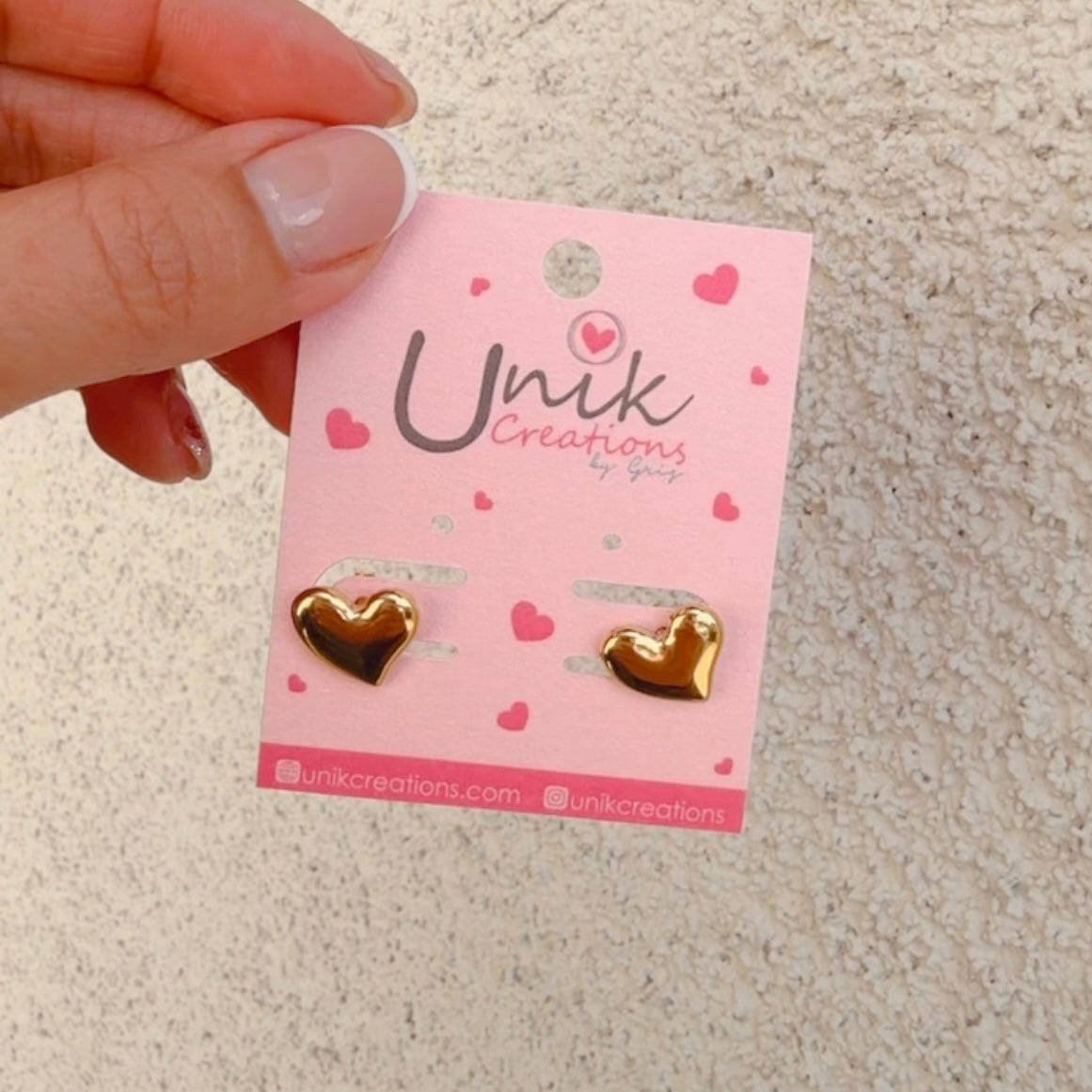 Aretes Corazon Liso