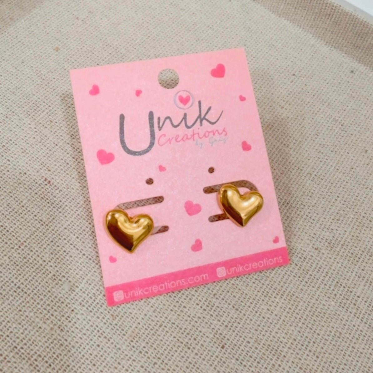 Aretes Corazon Liso