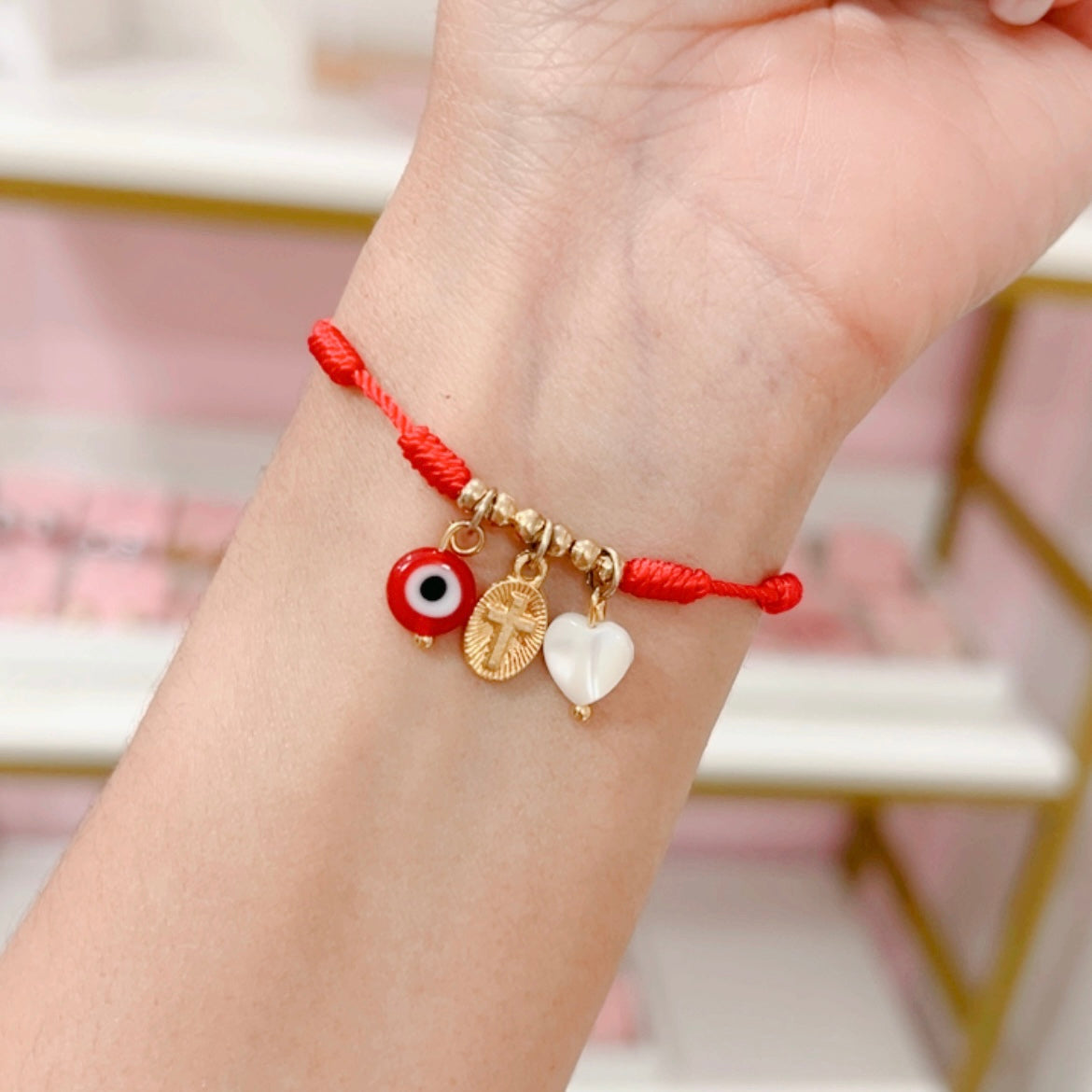 Pulsera Corazon Cruz