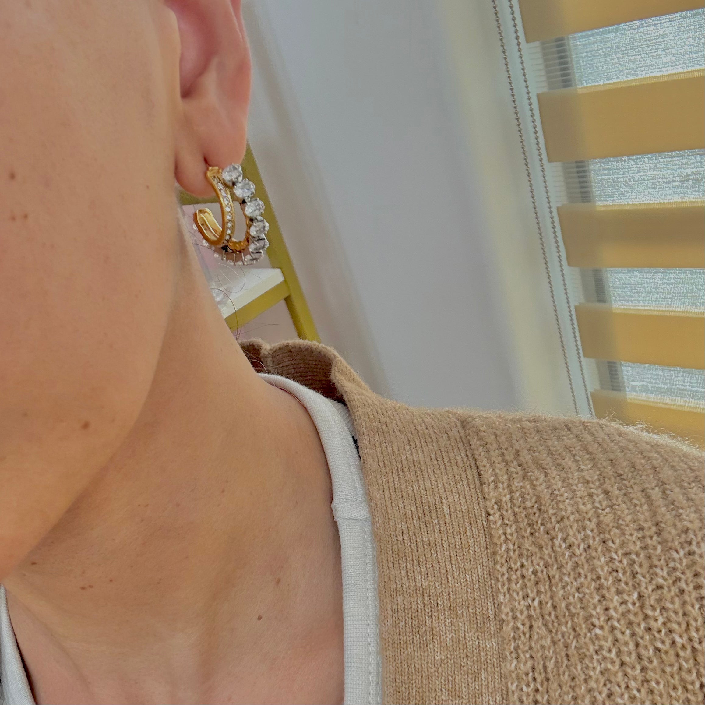 Aretes Arracada Mixta